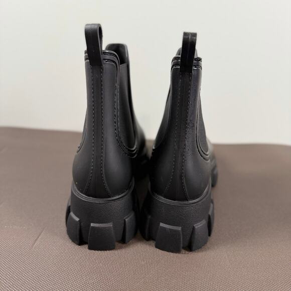 Jeffrey Campbell Cloudy Rain Boot Platform Chelsea Rain Chunky Lug Sole Size 10 - Picture 10 of 10